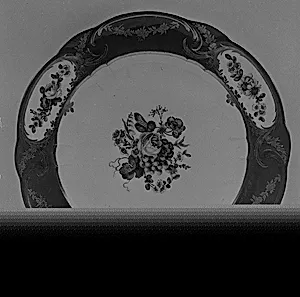 Plate (Assiette à palmes) (1 of 102) (part of a service) by Sèvres Manufactory|Charles-Louis Méreaud