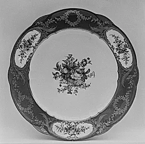 Plate (part of a service) by Sèvres Manufactory|Michel-Barnabé Chauvaux|Nicquet
