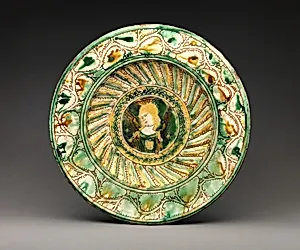Plate with angels