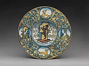 Plate with arms of the Tosinghi family