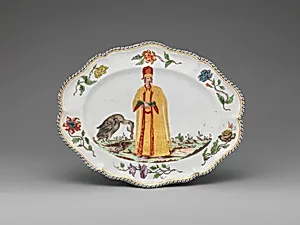 Platter (one of a set) by Doccia Porcelain Manufactory|Johann Karl Wendelin Anreiter von Zirnfeld|Marchese Carlo Ginori|Jacopo Ligozzi