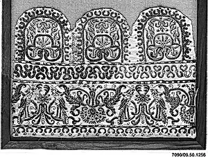 Portion of a dress border by Unknown Artist