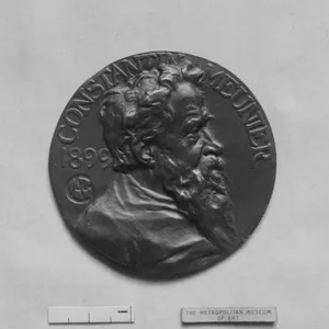 Portrait of Constantin Meunier, Belgian painter and sculptor (1831–1905)