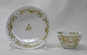 Saucer (1 of 6) (part of a service) by Meissen Manufactory