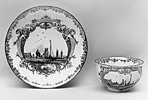 Saucer by Meissen Manufactory
