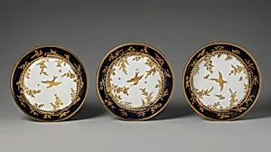 Saucer (one of 12) (part of a service) by Chelsea Porcelain Manufactory