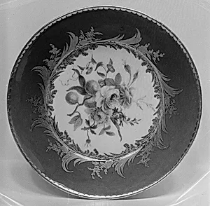 Saucer (one of nine) (part of a service) by Sèvres Manufactory|Cyprien-Julien Hirel de Choisy|Etienne-Gabriel Girard