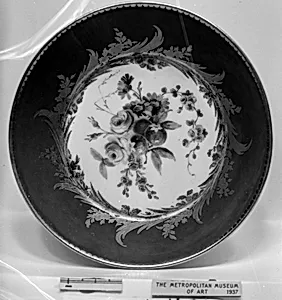 Saucer (one of nine) (part of a service)