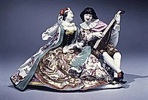Scaramouche and Columbine by Johann Joachim Kändler|Meissen Manufactory
