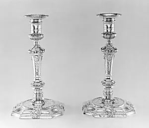 Set of four candlesticks