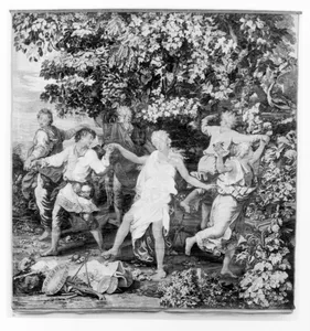 Shepherds and Shepherdesses Dancing from a set of Mythological Subjects after Giulio Romano