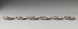 Six miniature saucers (part of a set)