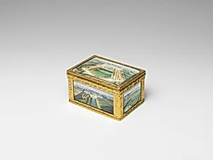 Snuffbox with views at the château of Chanteloup by Pierre-François Delafons|Louis Nicolas van Blarenberghe
