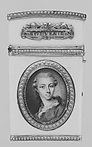 Souvenir with portrait of a man