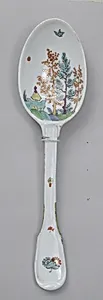 Spoon with the arms of Johann Christian, Graf von Hennicke (1692–1752) by Meissen Manufactory