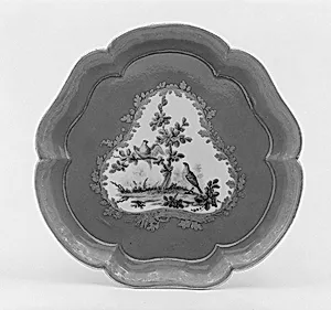 Stand for ice-cream cup (plateau Bouret) (one of four) (part of a service) by Sèvres Manufactory|Jean Armand Fallot