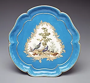 Stand for ice-cream cup (plateau Bouret) (one of four) (part of a service) by Sèvres Manufactory|Jean Armand Fallot