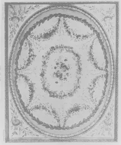 Tapestry lining for tester (ciel for lit à la duchesse en impériale)