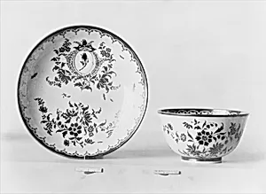 Teabowl and saucer