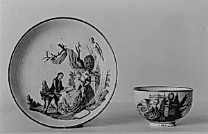 Teabowl and saucer