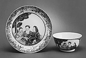 Teabowl and saucer