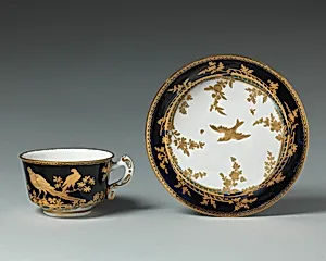 Teacup (one of 8) (part of a service) by Chelsea Porcelain Manufactory