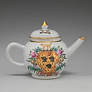 Teapot with armorial decoration (part of a service)