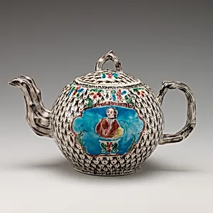 Teapot with portrait of Frederick the Great of Prussia (1712–1786) by Unknown Artist