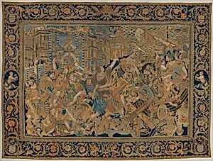 The Abduction of Helen from a set of The Story of Troy by Bernard Salomon