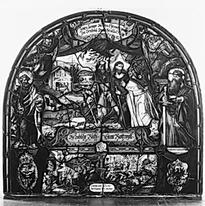 The Encounter on the Way to Emmaus by Franz Fallenter