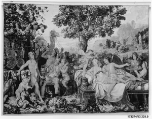 The Festival of Psyche, with Bacchus from a set of Mythological Subjects after Giulio Romano