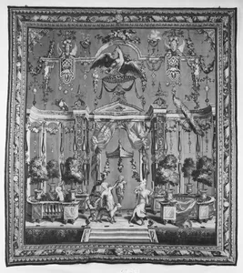 The Offering to Pan from a set of the Berain Grotesques