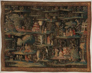 The Toilet of the Princess (from a pair of Indo-Chinese scenes)