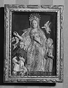 The Virgin Mary between St. Dominic and St. Francis