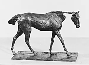 Thoroughbred Horse Walking by Edgar Degas|A.-A. Hébrard et Cie