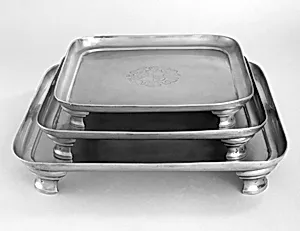 Three salvers