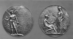 To commemorate the founding of the National School of Industrial Arts at Roubaix, 1890