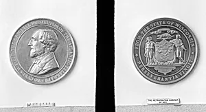 To C.W. Field, from the State of Wisconsin for laying the Atlantic Cable, 1867 by Alfred Borrel