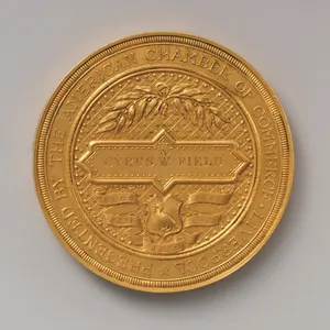 To Cyrus W. Field from the American Chamber of Commerce, Liverpool, on the Laying of the Atlantic Cable, 1866
