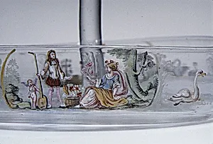 Tray for twelve schnapps glasses