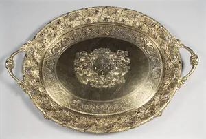 Tray with arms of William Burrell (1791–1847)