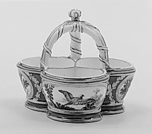 Triple salt by Sèvres Manufactory|Philippe Xhrouuet