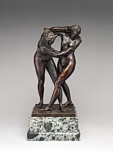 Two women wrestling