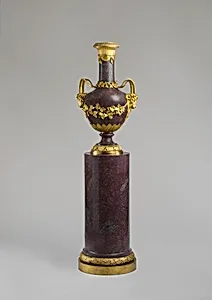 Vase on a column stand