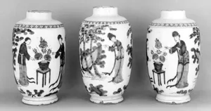 Vase (part of a garniture) by De Witte Starre Manufactory|Cornelison Janson Brouwer