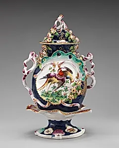 Vase with cover (part of a garniture)