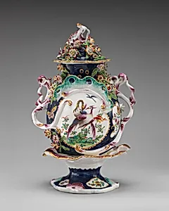 Vase with cover (part of a garniture)