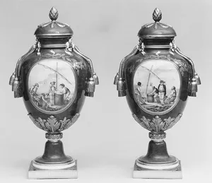 Vase with cover (Vase à gland) (one of a pair)