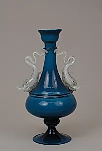 Vase with dolphins