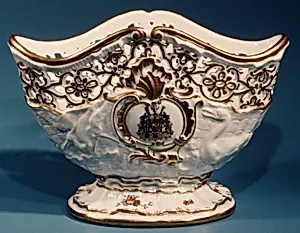 Wine bottle stand (one of a pair) (part of a service)